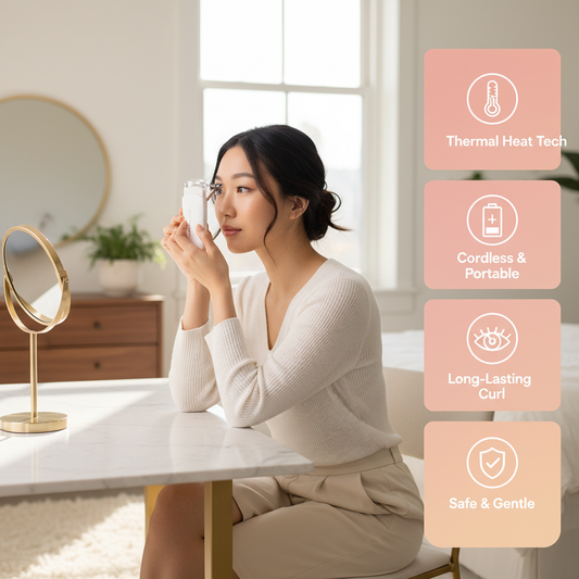 Heated Portable Plastic Eyelash Curler