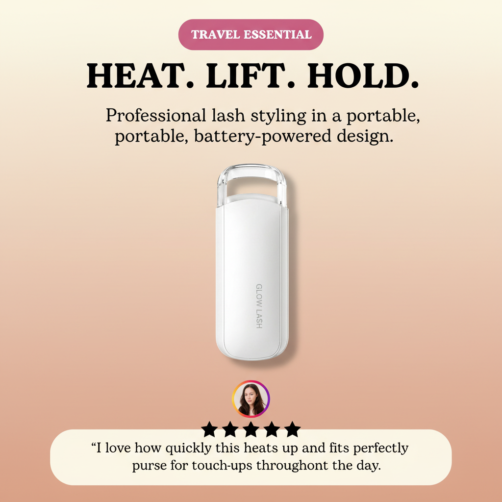 Heated Portable Plastic Eyelash Curler