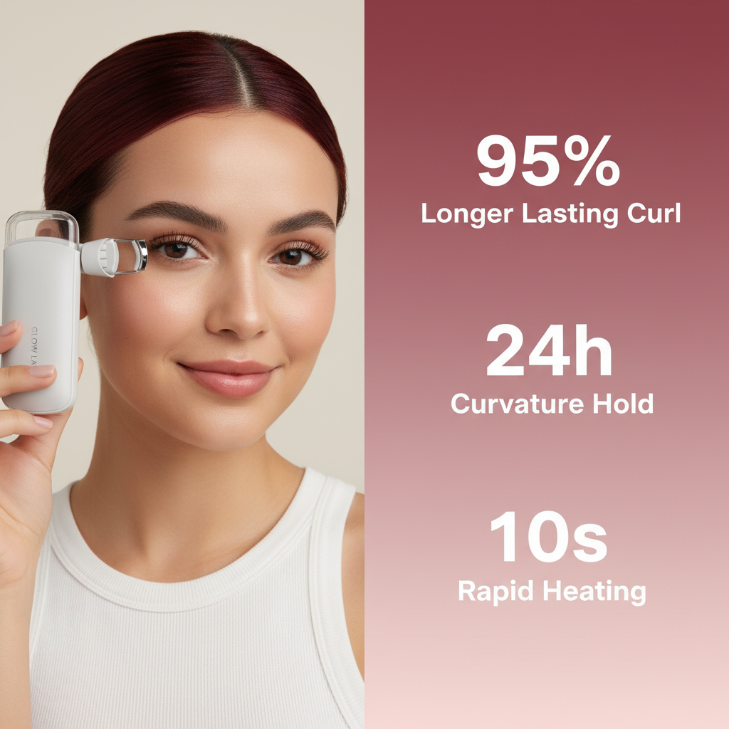 Heated Portable Plastic Eyelash Curler